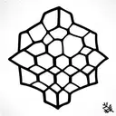honeycomb tattoo design idea