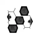 honeycomb tattoo design idea