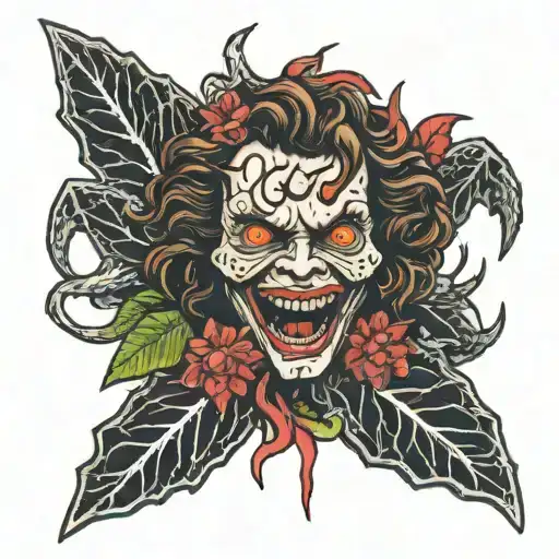 traditional Demogorgon from Stranger Things tattoo design idea