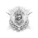 use the Bible verse Proverbs 4:23 Above all else guard your heart, for it determines the course of your life.  tattoo design idea