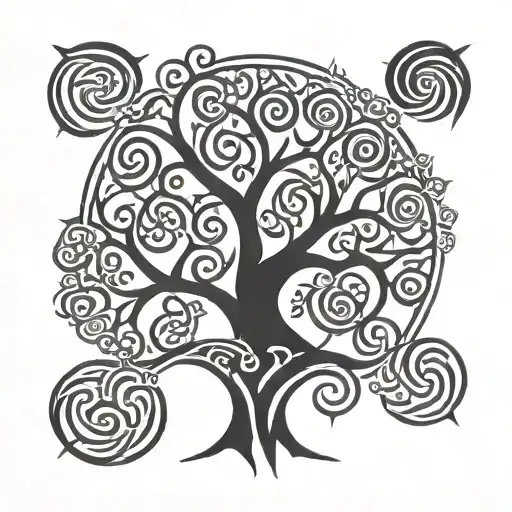 CELTIC TREE OF LIFE tattoo design idea
