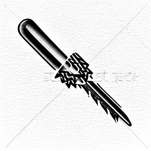 tooth screwdriver wrench tattoo design idea