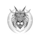 Leo taurus  tattoo design idea