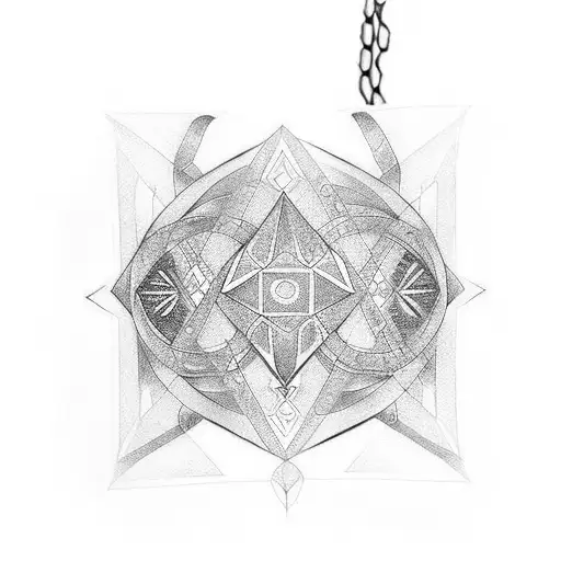 thick dark solid black single line norse trible necklace from collar bones down sternum  tattoo design idea