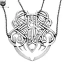 thick dark solid black single line norse trible necklace from collar bones down sternum  tattoo design idea