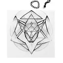 thick dark solid black single line norse trible necklace from collar bones down sternum  tattoo design idea