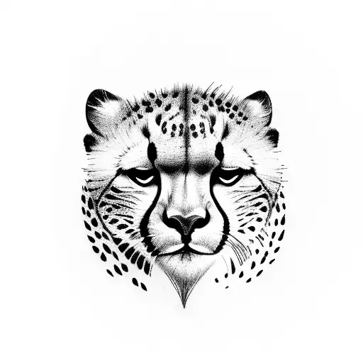 woman hugging cheetah tattoo design idea