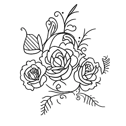 A fineline tattoo, pretty small, a semicolon tattoo disguised with either a floral or butterfly design  tattoo design idea