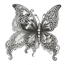 a tattoo that symbolizes resilience,love for family and love for peace of mind with a bit of butterfly  tattoo design idea