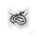 metallica snake with a metallica logo tattoo design idea