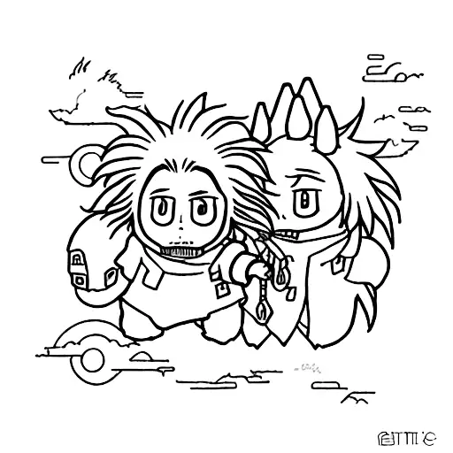 Small and inspired by the aesthetics of Hayao Miyazaki's Howl's Moving Castle, but without the characters themselves. tattoo design idea