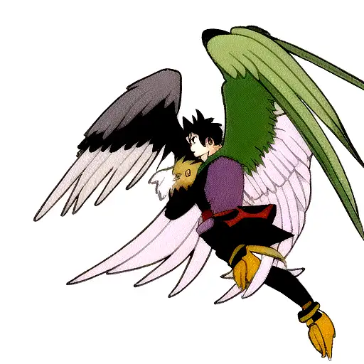 gryphon wings tattoo design idea