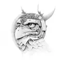 stoicism, balance tattoo design idea