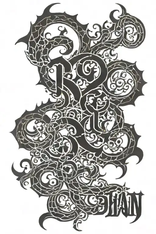 Roshan name written tattoo design idea