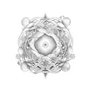 music circle of fifths with vines tattoo design idea