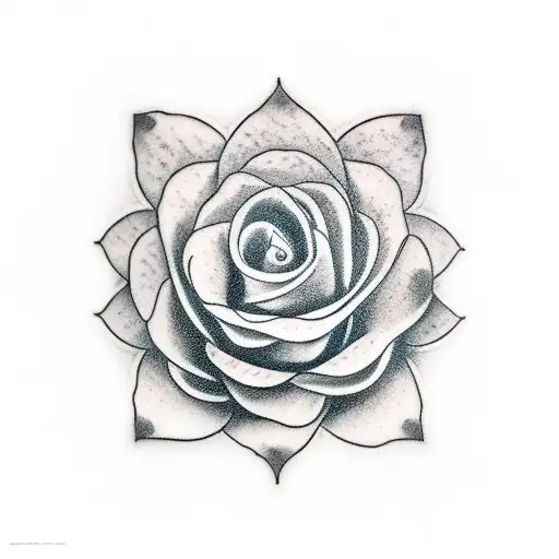 mano de Fátima, buda, grilletes, flor de loto tattoo design idea