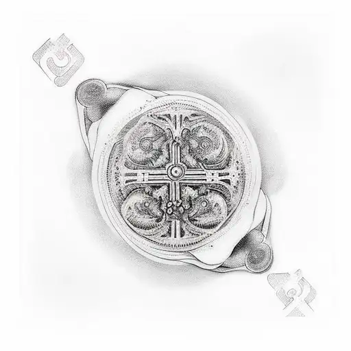 mano de Fátima, buda, grilletes tattoo design idea