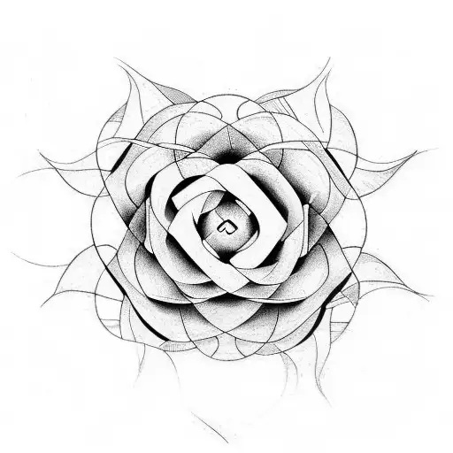 fibonacci sequence, starts, line  tattoo design idea