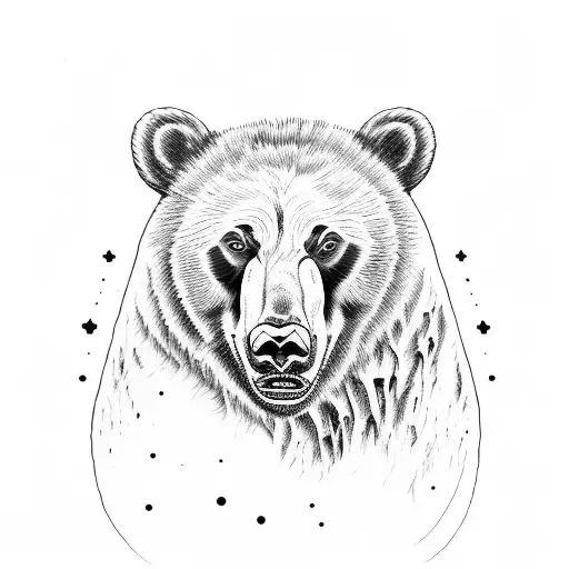 Abe Lincoln riding a grizzly bear Busch light  tattoo design idea