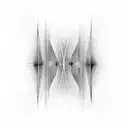 sound waves tattoo design idea