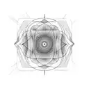 sound waves tattoo design idea