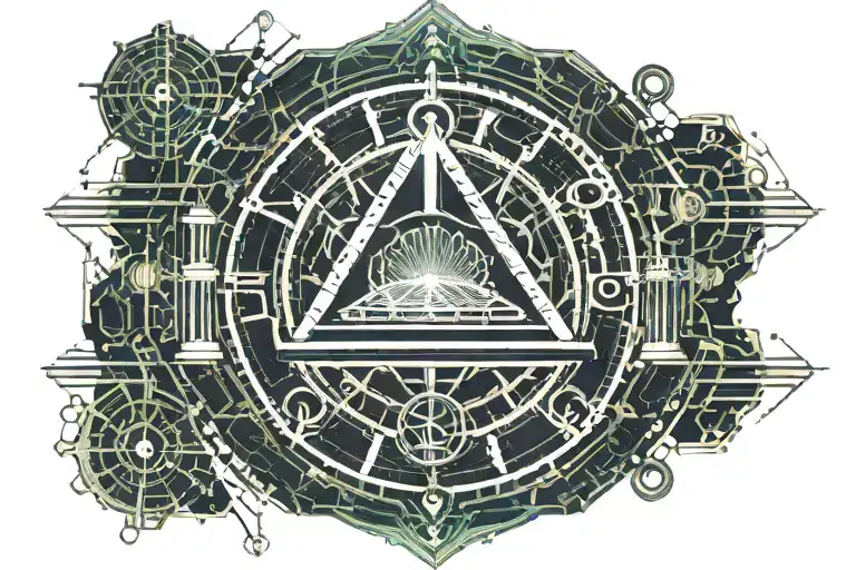 libra zodiac sign tattoo design idea
