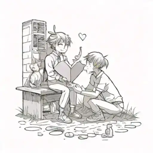 impossible love tattoo design idea