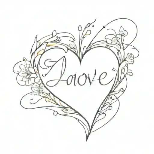 impossible love tattoo design idea