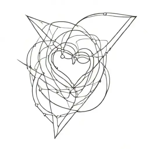 impossible love tattoo design idea