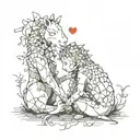 impossible love tattoo design idea