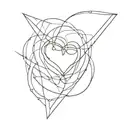 impossible love tattoo design idea