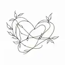 impossible love tattoo design idea