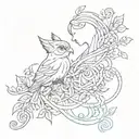 impossible love tattoo design idea