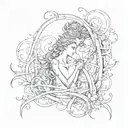 impossible love tattoo design idea