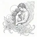 impossible love tattoo design idea