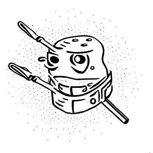 stick figure, head, angry eyes, no mouth, no nose, only eyes, angry, focused tattoo design idea