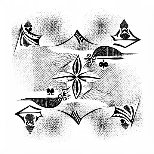 Playing card tattoo design idea
