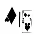 Playing card tattoo design idea
