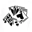 Playing card tattoo design idea