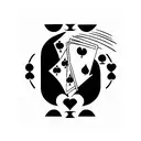 Playing card tattoo design idea