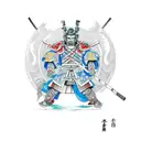 samurai in dragon armour  tattoo design idea