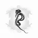 cobra snake around arm tattoo design idea