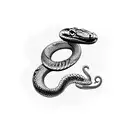 cobra snake around arm tattoo design idea
