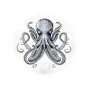 Detroit Red Wings logo with octopus  tattoo design idea