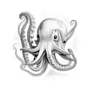 Detroit Red Wings logo with octopus  tattoo design idea