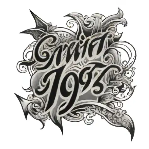 1992 script tattoo design idea