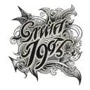 1992 script tattoo design idea