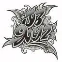 1992 script tattoo design idea