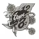 1992 script tattoo design idea