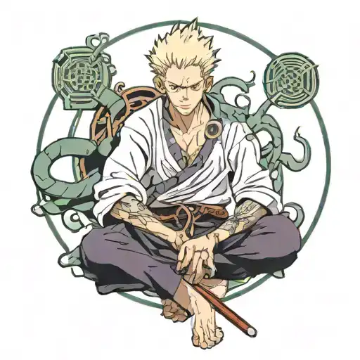 Nanami Kento Jujutsu Kaisen tattoo design idea